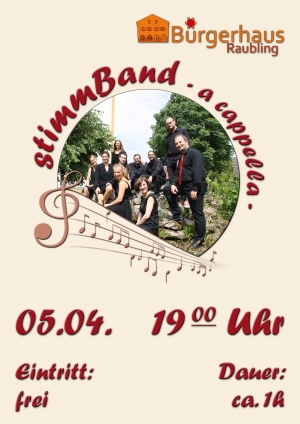 A-Cappella-Konzert mit stimmBand